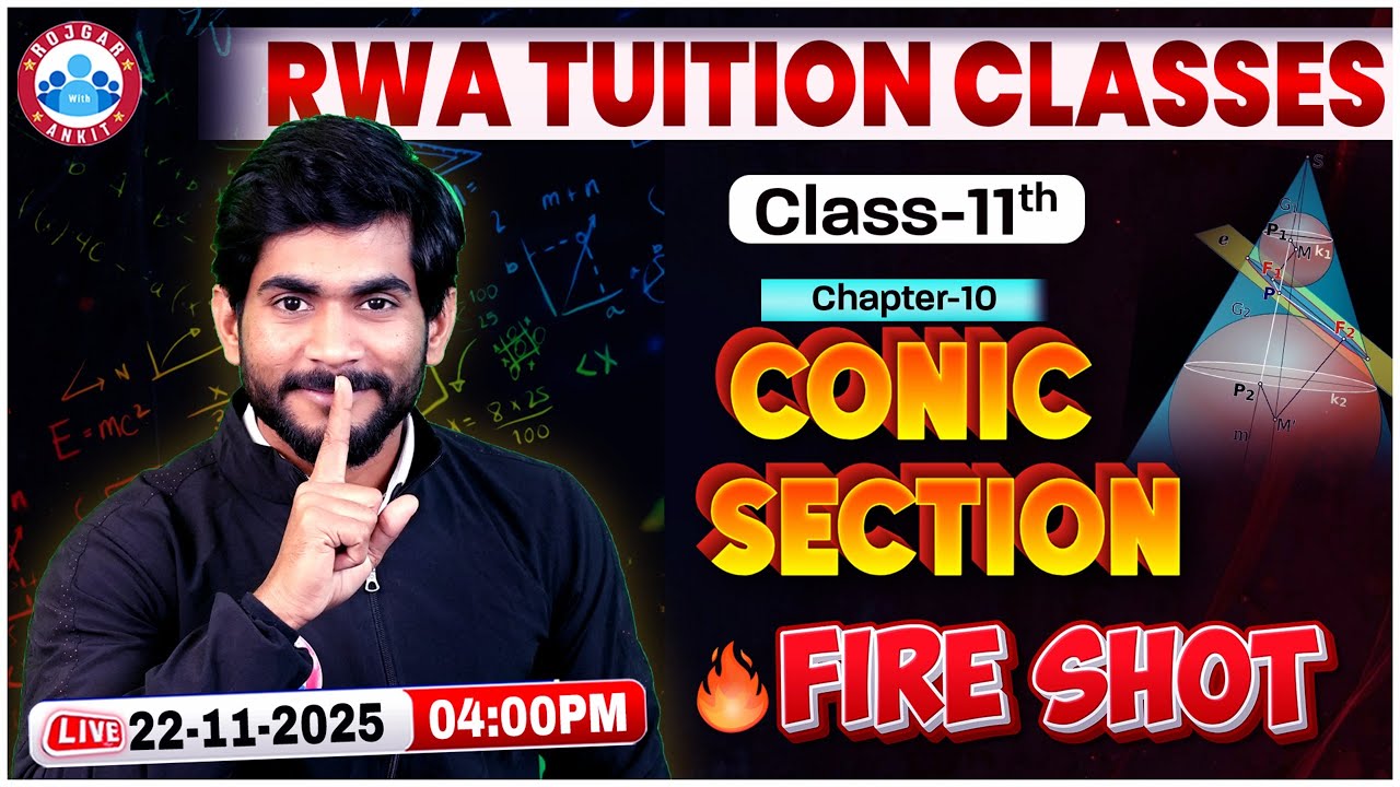 Class 11 Maths Chapter 10 Conic Section One Shot | Conic Sections Class 11 | 11th Maths Imp Question