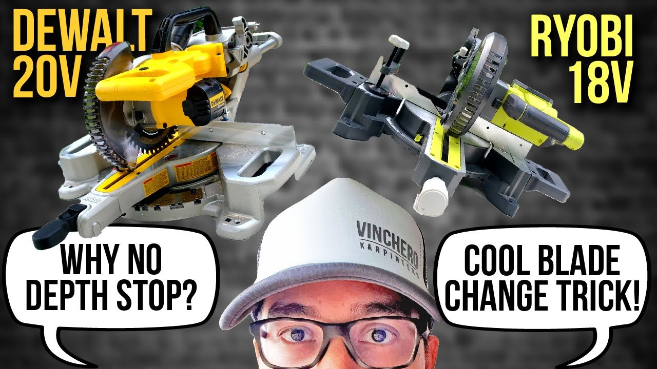 Dewalt 20v vs Ryobi 18v Sliding Miter Saw // Best Sliding Miter Saws for DIYers!
