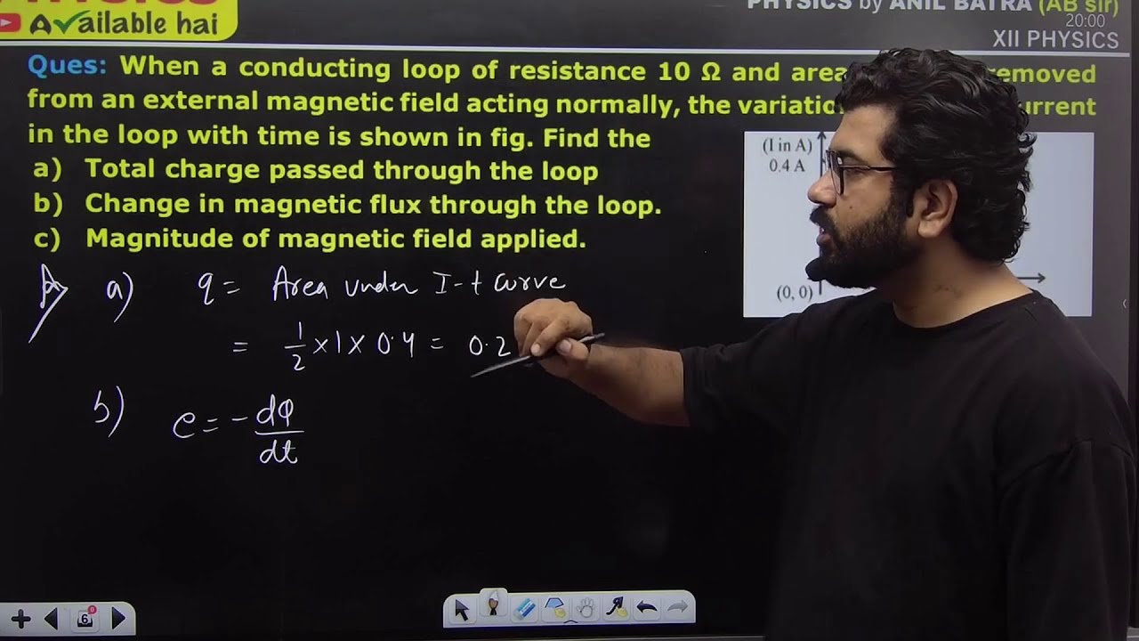 When a conducting loop of resistance 10 Ω and area 10cm2 is removed from an external magnetic