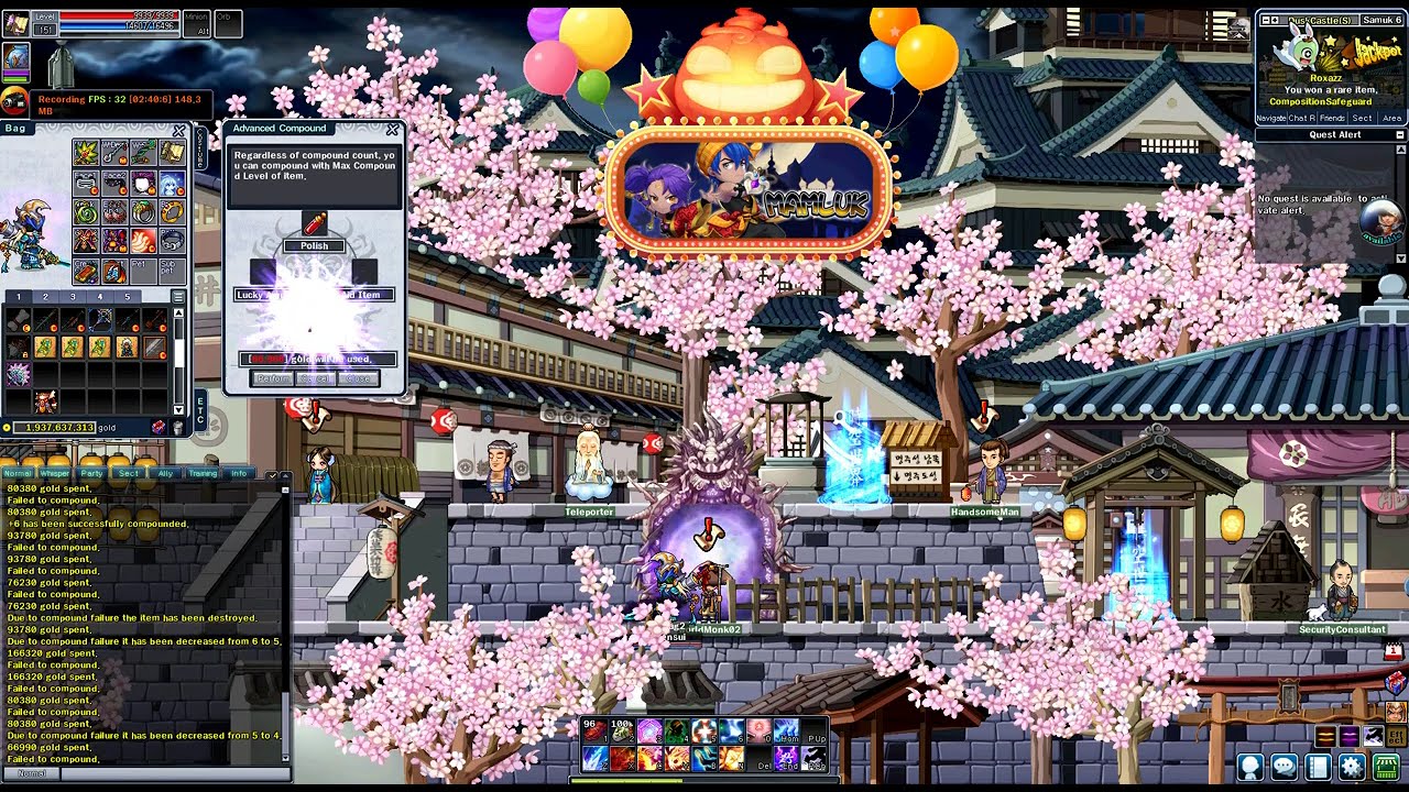 Polishing Fan Lv180 to the Max , Soul Saver Online