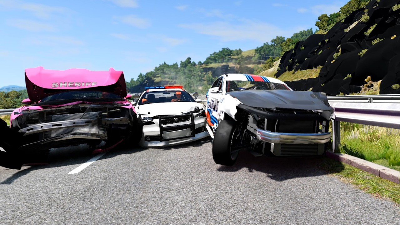 99% Chance of Not Escaping This Police Chase | BeamNG.drive #7