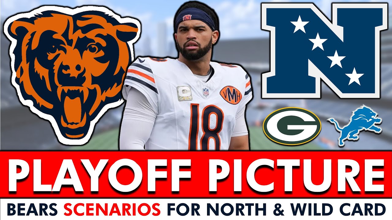 🚨HUGE Chicago Bears Playoff Picture Update: CLEAR PATH To NFC North Champs,  NFL Wild Card Scenarios