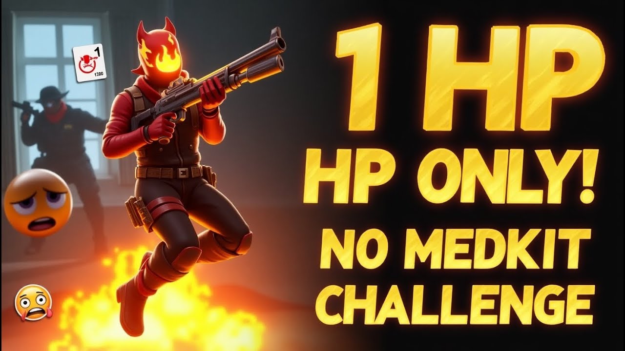 Free Fire But I CAN'T HEAL 😨 | No Medkit Challenge