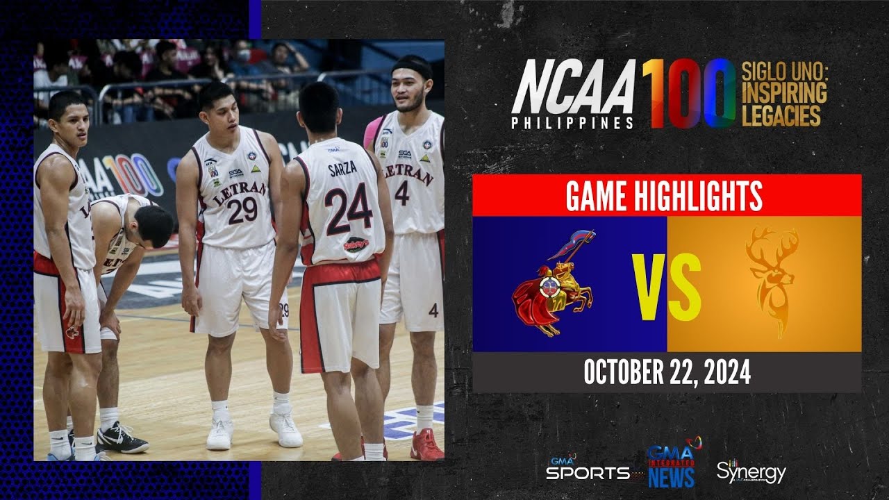 Letran vs San Sebastian (Men's Basketball Round 2 Highlights) | NCAA Season 100