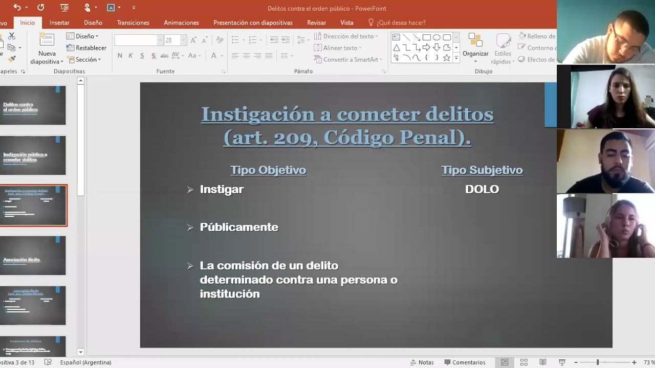 Delitos contra el orden público