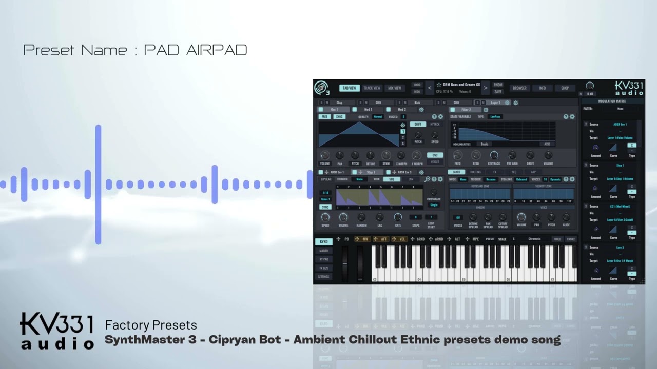 Cipryan Bot SynthMaster 3 Ambient Chillout Ethnic factory presets