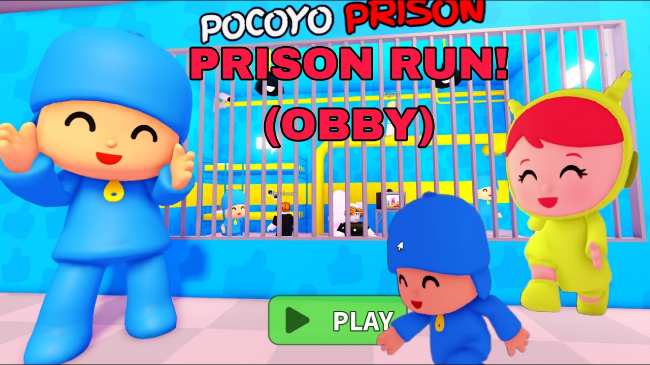 POCOYO PRISON RUN in Roblox! 😱🏃‍♂️ Can We Escape This Crazy Obby!