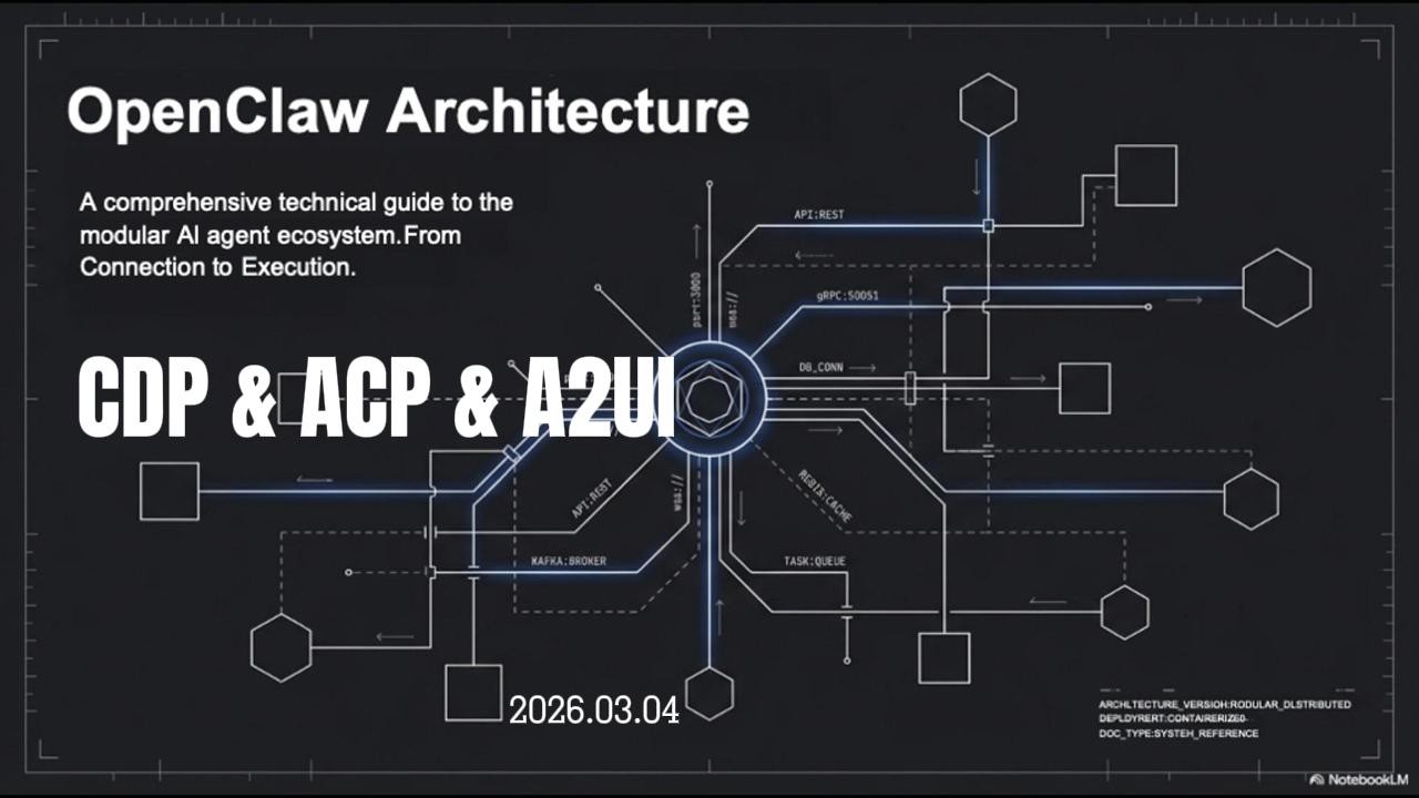 Openclaw: CDP ACP & A2UI