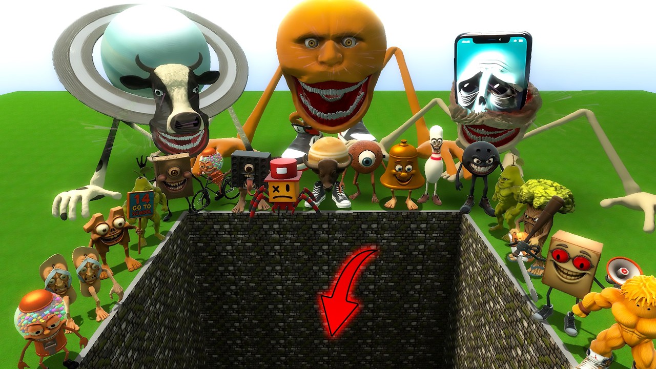 AI Brainrot Memes Spartan Kicking Bosses in Gm the Pit – GMod Chaos