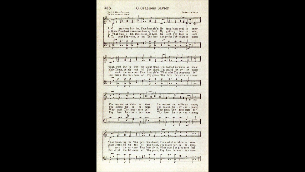 O Gracious Savior, Thou Hast Given (Cleansing Fountain)