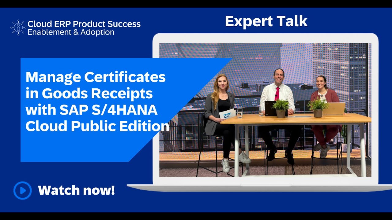 Manage Certificates in Goods Receipts with SAP S/4HANA Cloud Public Edition | Expert Talk