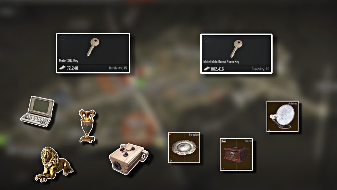 Motel 201 key and Motel Main Guest Room key | Arena Breakout