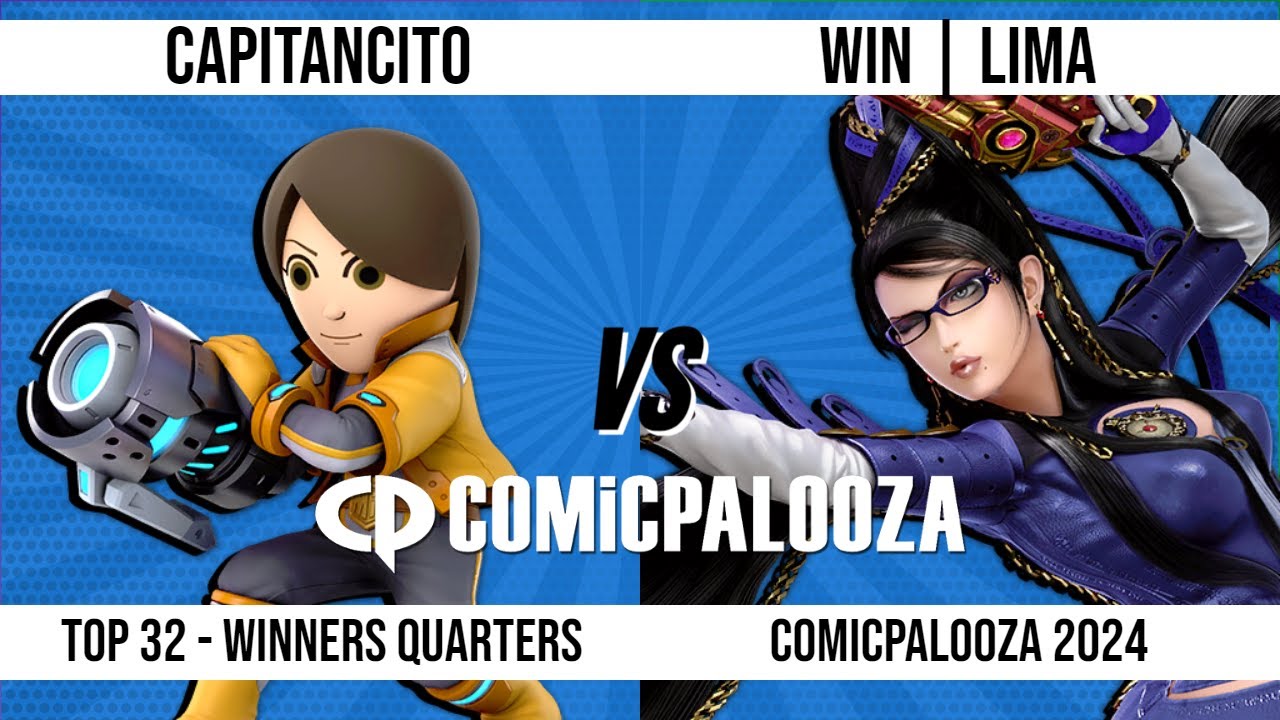 Comicpalooza 2024 - Top 8 Loser's Qualifer - Capitancito (Mii Gunner) VS Lima (Bayonetta)