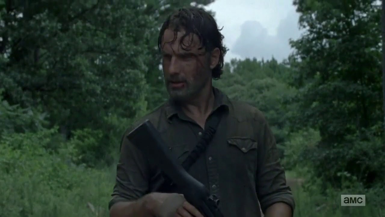 The Walking Dead 8x05 : Rick sees a helicopter