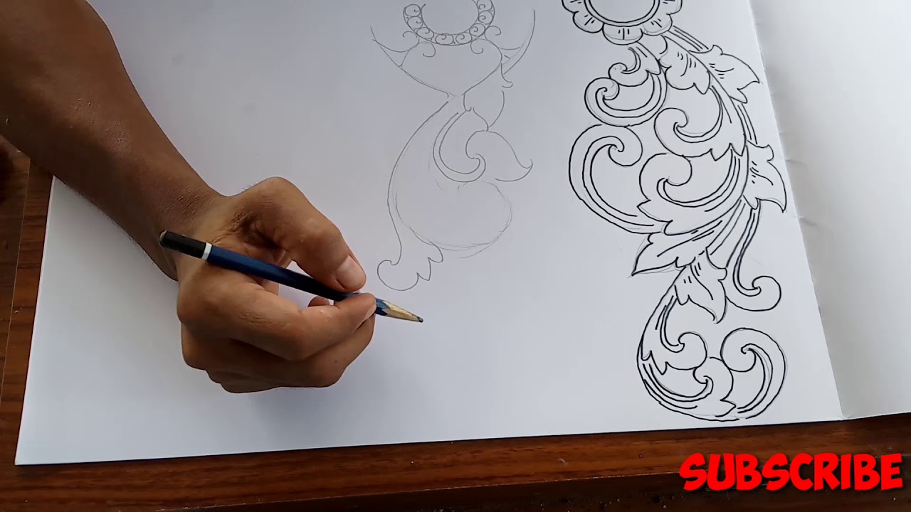 Teknik dasar menggambar ukiran