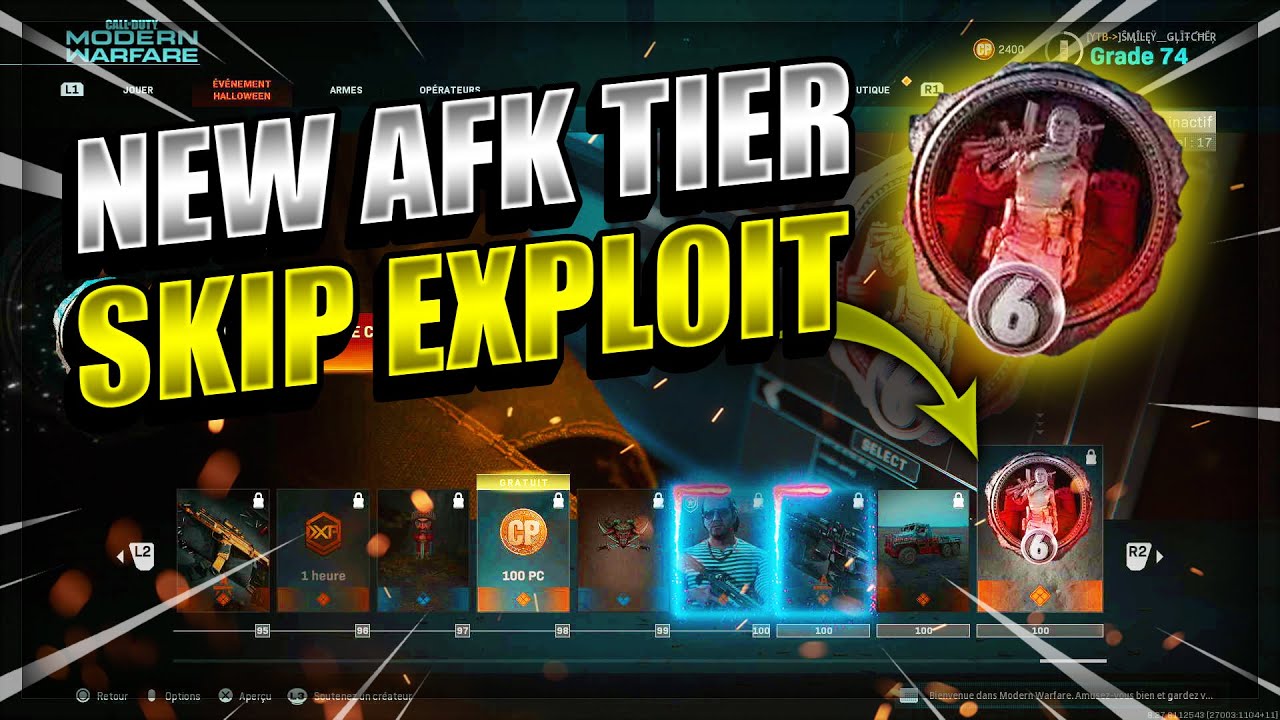 COD MW Glitches | New Easy AFK Tier Skip Exploit After Patch 1.28