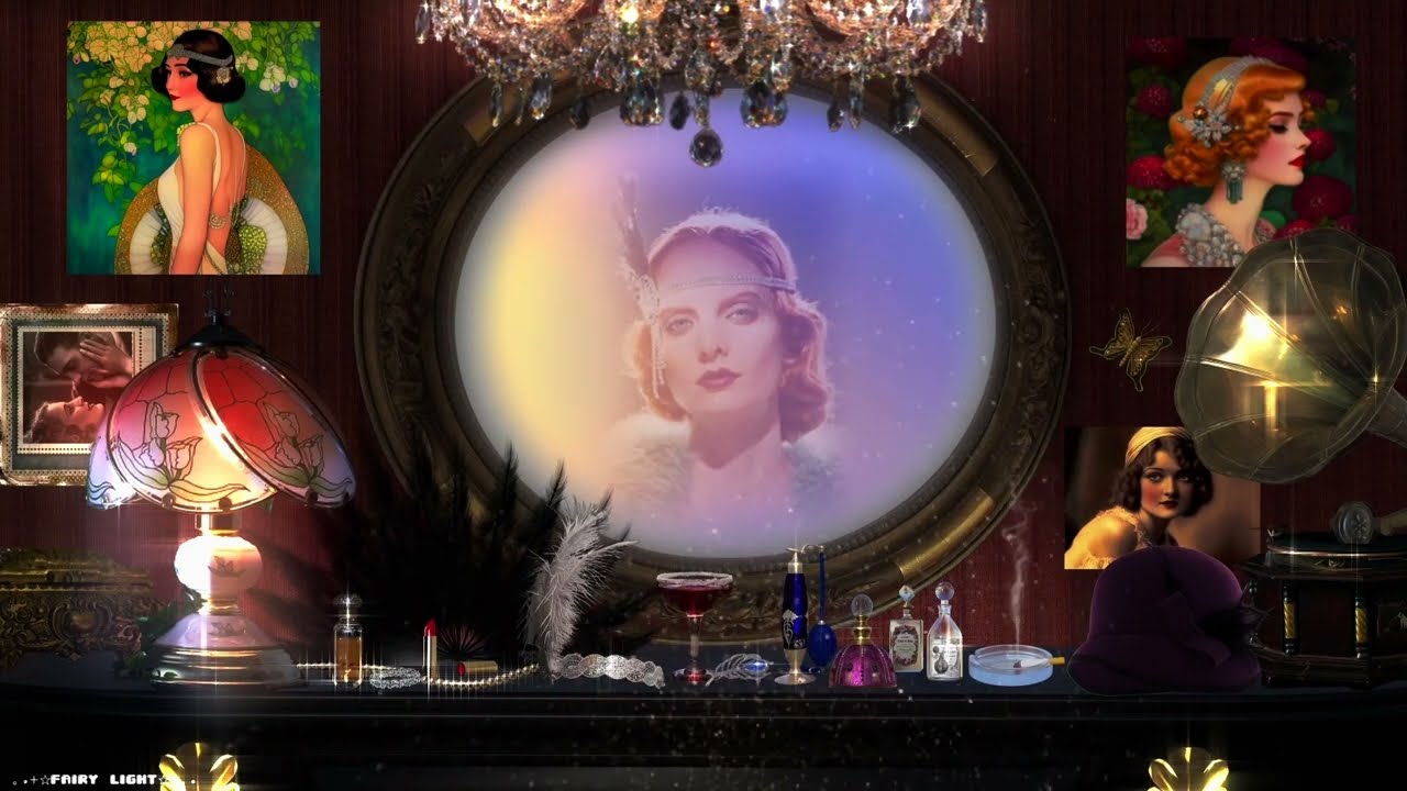 1920'S SPEAKEASY DRESSING ROOM AMBIENCE★20'S JAZZ, FLAPPER GIRL, COCKTAIL, MAKE UP🎹🎷🥁🎼💃👠💋💄🍷