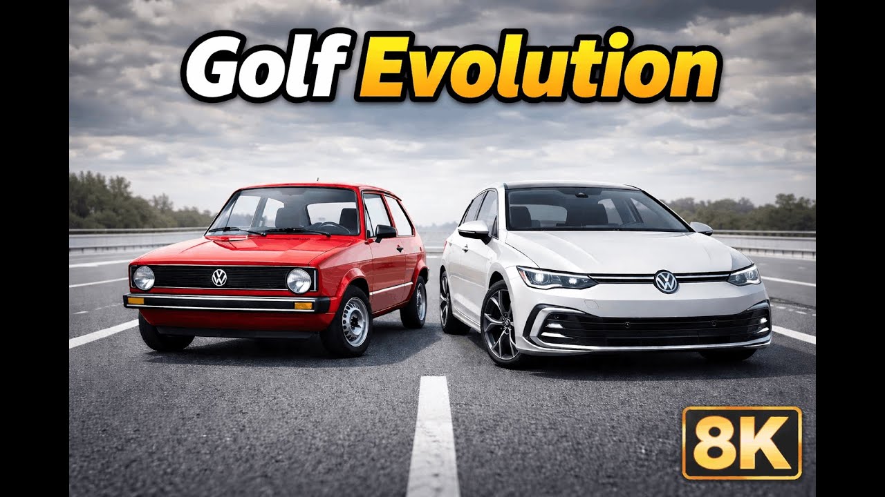 Volkswagen Golf Evolution 1974–2024 | MK1 to MK8 Morph in 8K