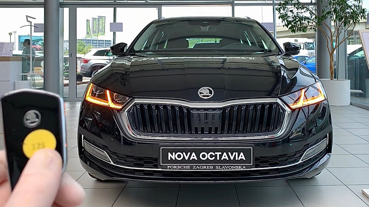 SKODA OCTAVIA 4 (2020) - светодиодные фонари FIRST LOOK, сумасшедший фонарь и багажник