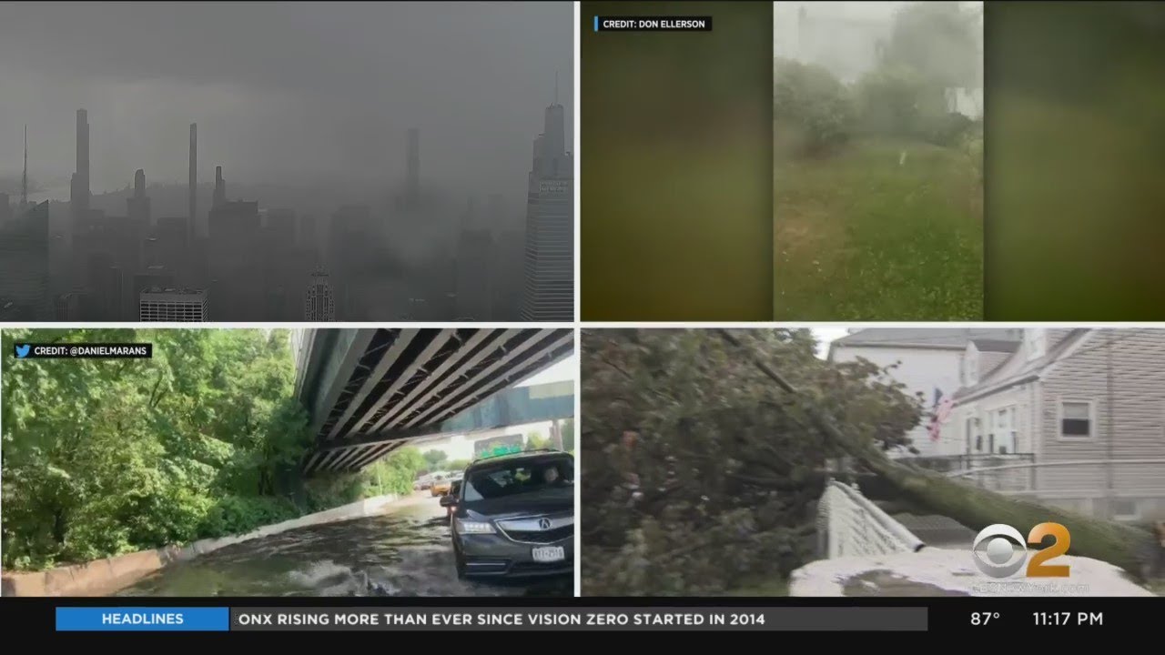 NYC enters heatwave as severe storms slam parts of area