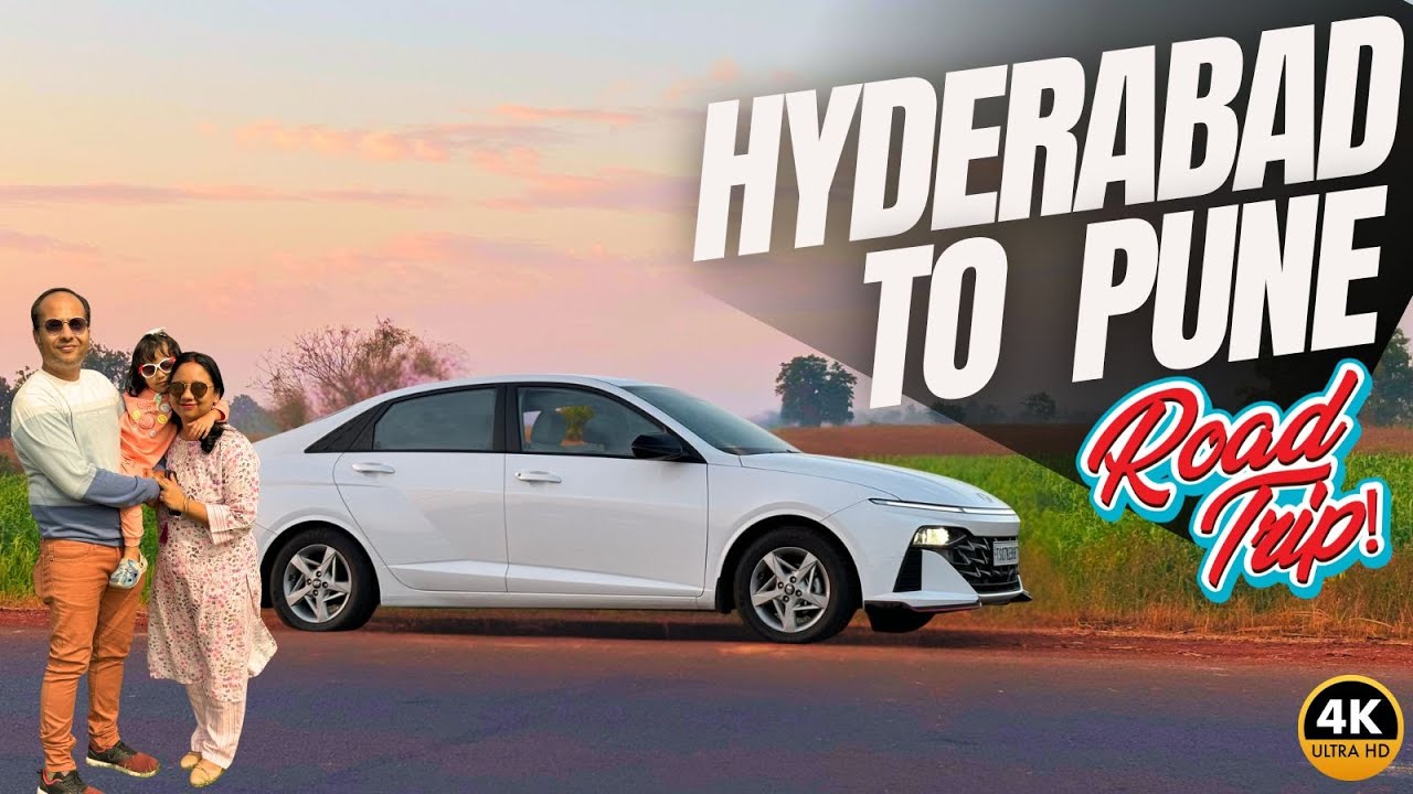 Epic Trip: Hyderabad to Pune by Road 🚗 | Hyundai Verna Adventure!