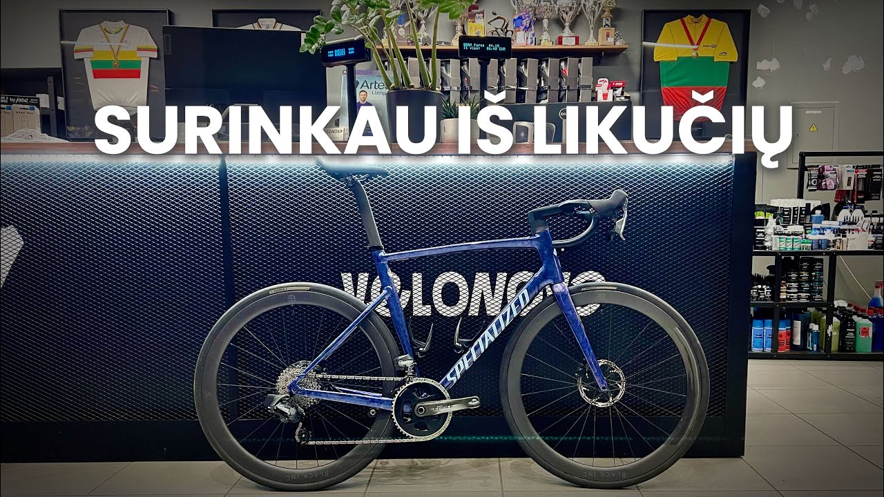 Dviračio surinkimas | Specialized Allez Sprint rėmas + detalių likučiai iš garažo