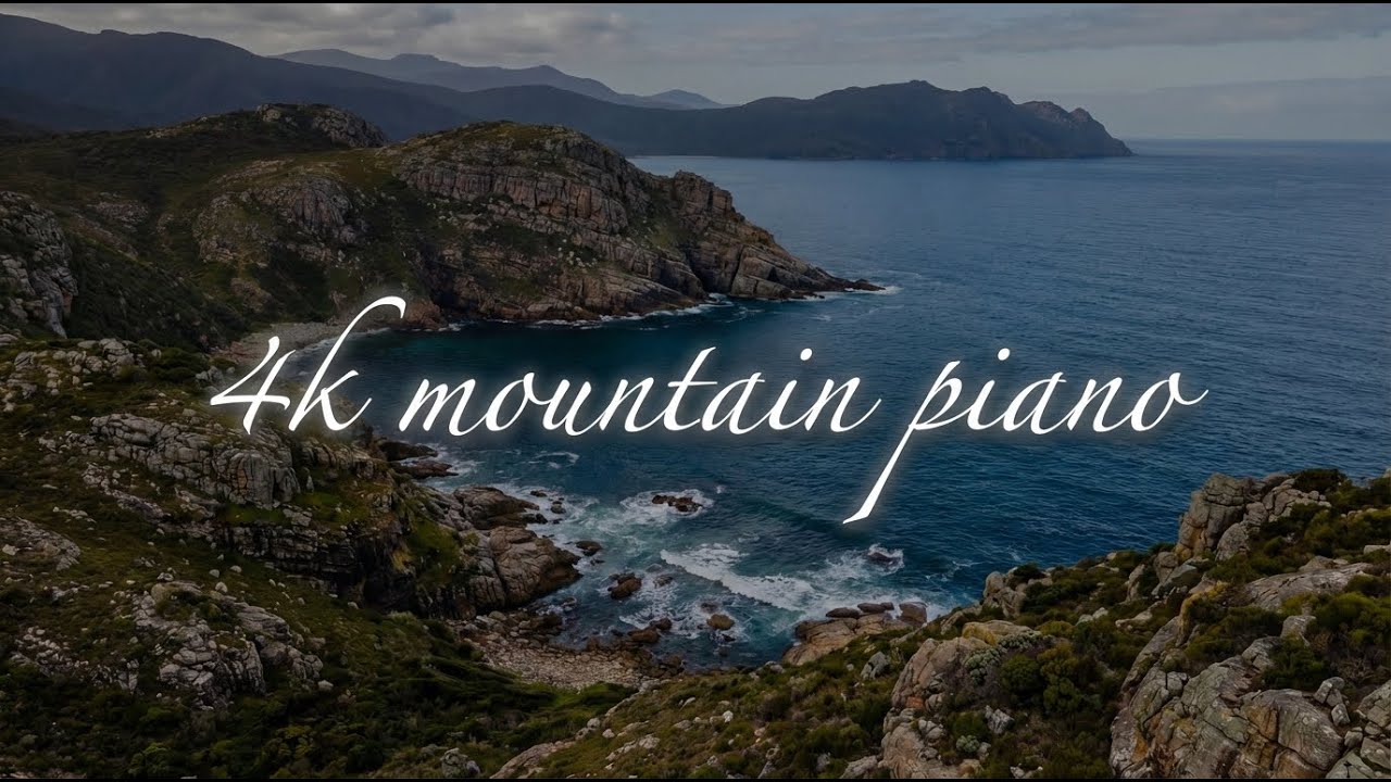 4K Mountain Views 🏔️ Solo Piano for Calm, Focus & Peaceful Moments