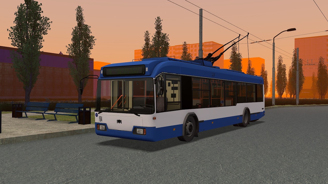 Поездка на новом БКМ 32102 2006 г. по 5 маршруту по карте Сумы (Alternative Trolleybus) #atroll