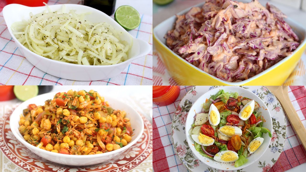 4 SALADAS DELICIOSAS E FÁCEIS - RECEITAS QUE AMO
