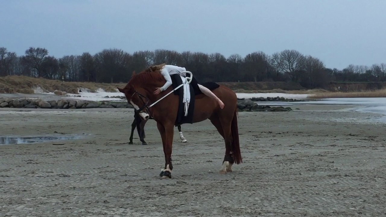 Voltigieren am Strand