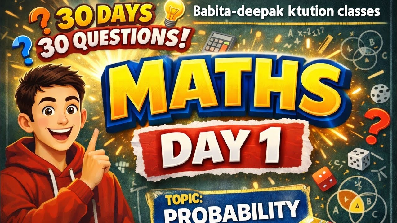 Day 1- Class 10 Maths Probability | 30 Questions in 30 Days | Board Focused