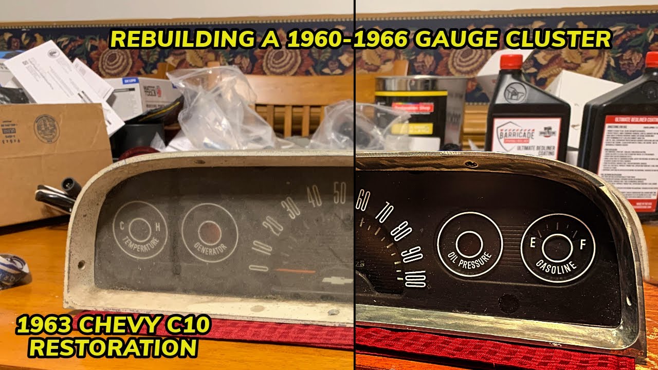 REBUILDING A 1960-1966 GAUGE CLUSTER (CLUSTER RESTORATION) 1963 Chevy C10 Restoration Day 166