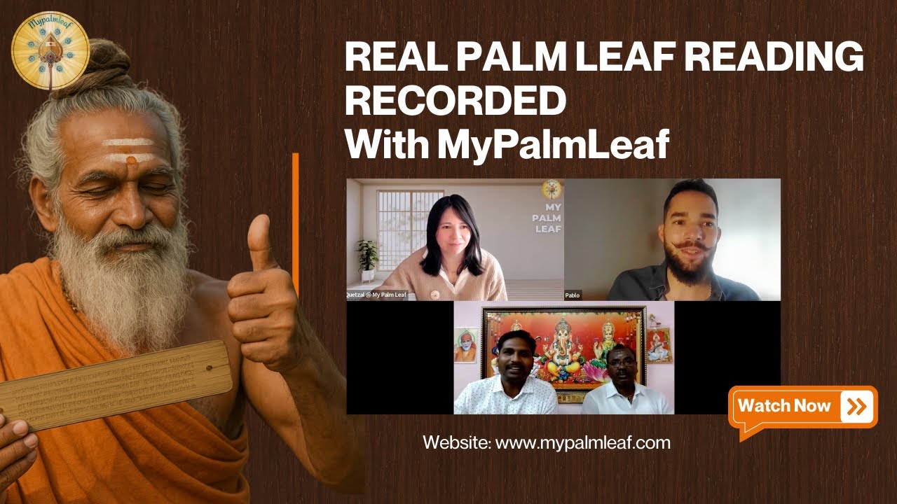 Real Life Palm Leaf Reading Experience &ndash; No Edits | Mypalmleaf | Palm Leaf Readings | Nadi Astrology