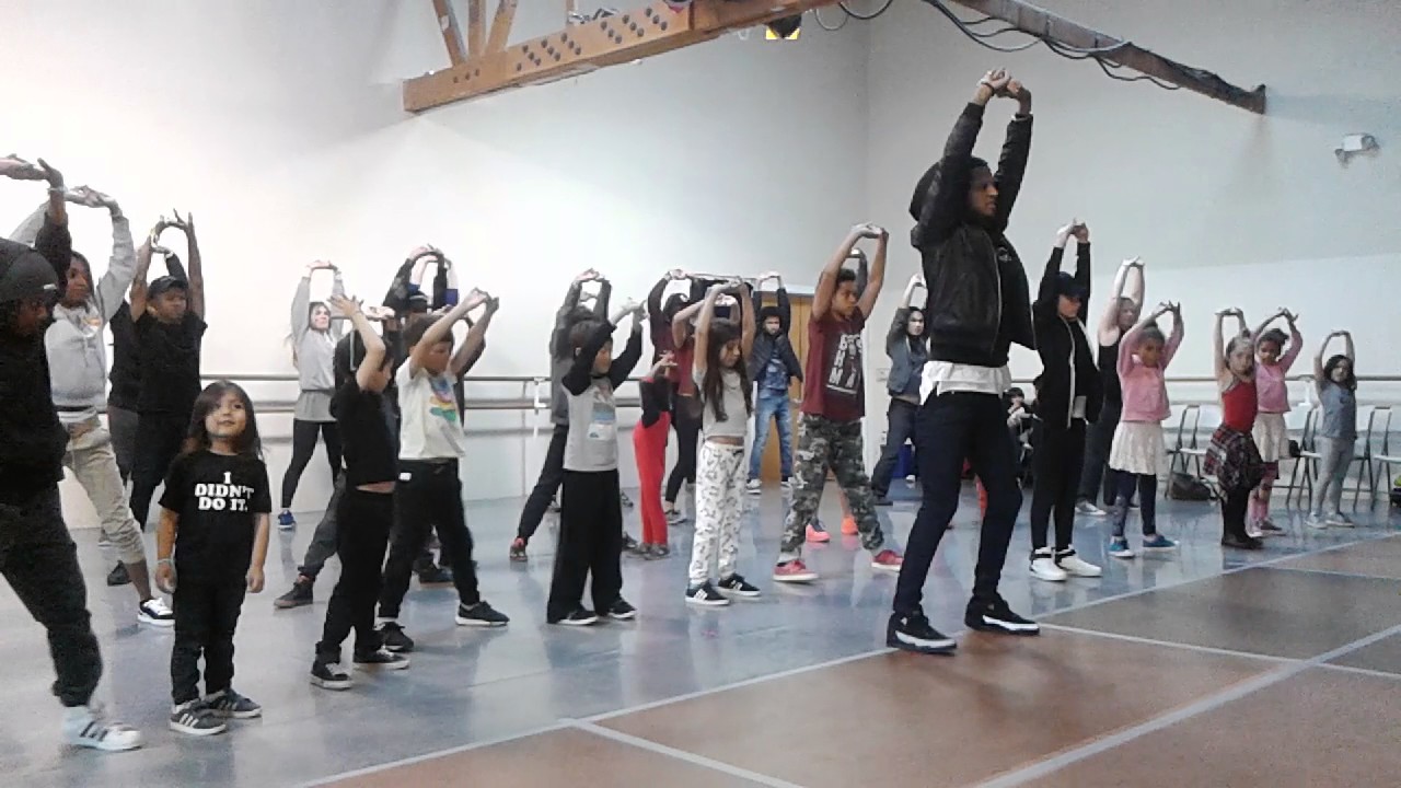 Les Twins SF kids workshop warmup 2017