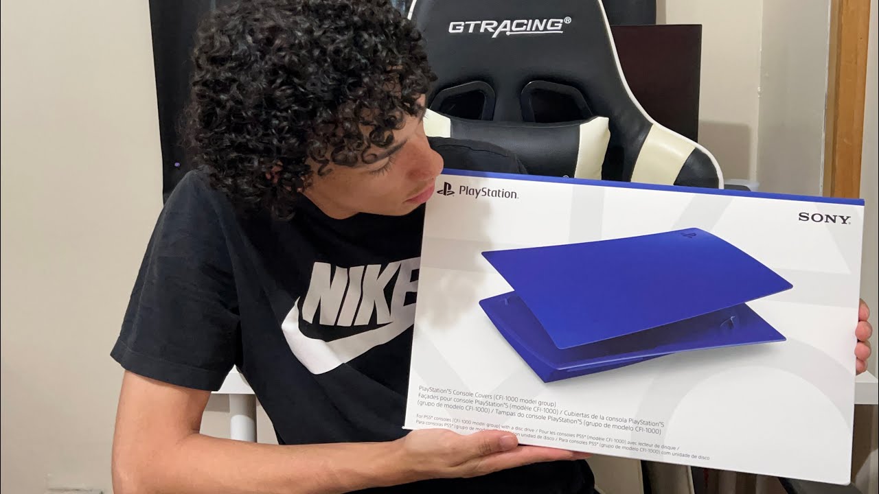 COBALT BLUE PS5 CONSLE COVERS UNBOXING