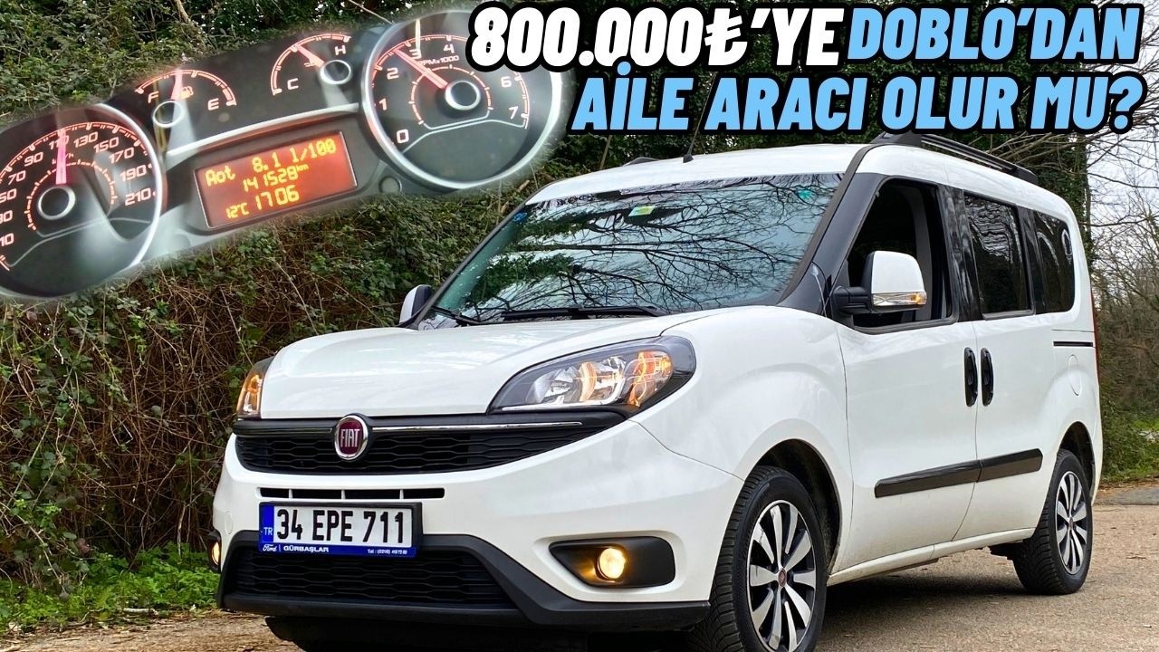 800.000 ₺'YE DOBLO AİLE ARACI OLUR MU? FİAT DOBLO 1.6 MULTİJET 120 HP PREMİO PLUS İNCELEDİK