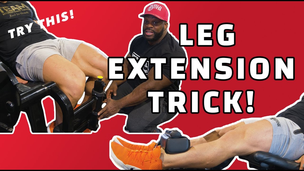 How to get BIGGER LEGS with this LEG EXTENSION TRICK!