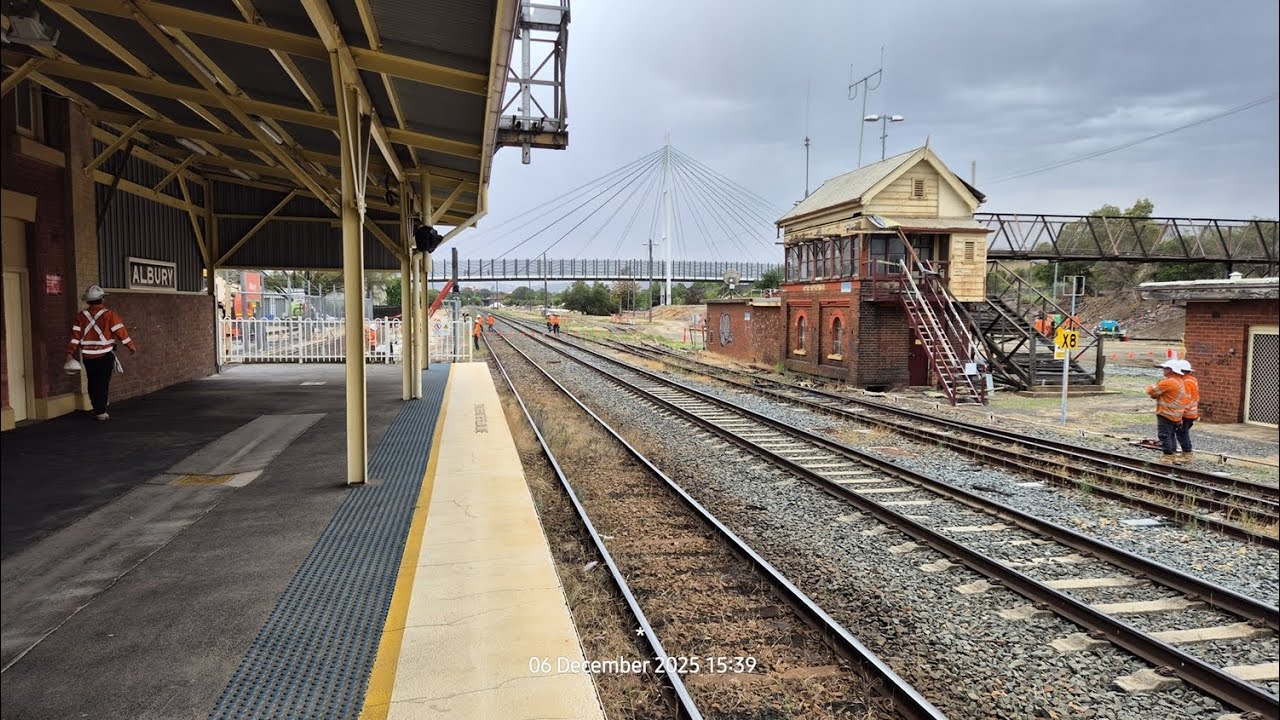 Albury NSW  Station Bridge Demolition FULL VIDEO 6th December 2025.