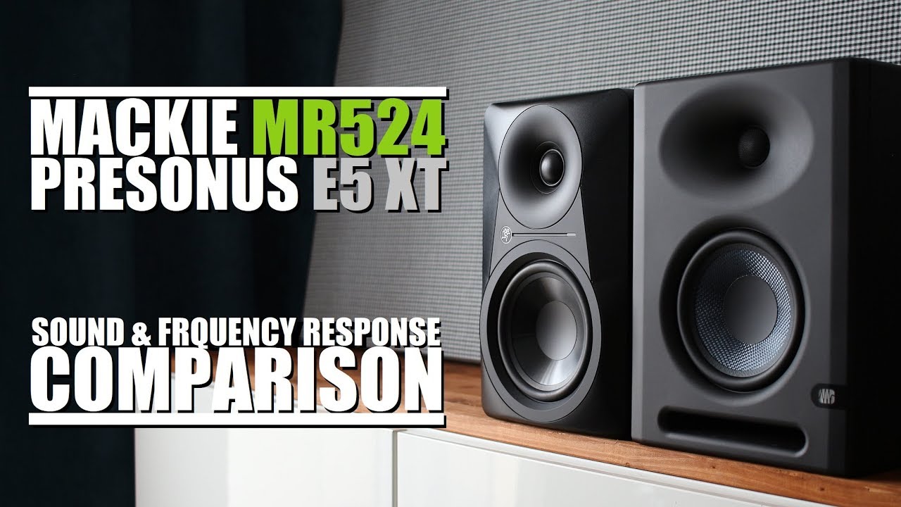 PreSonus E5 XT против Mackie MR524 || Сравнение звука и частотных характеристик