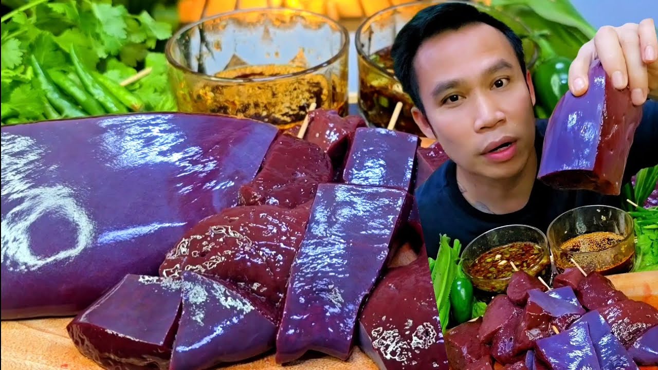 จุ๊ตับ แจ่วบีสดขมๆ น้ำมันงาหอมๆแซ่บๆ