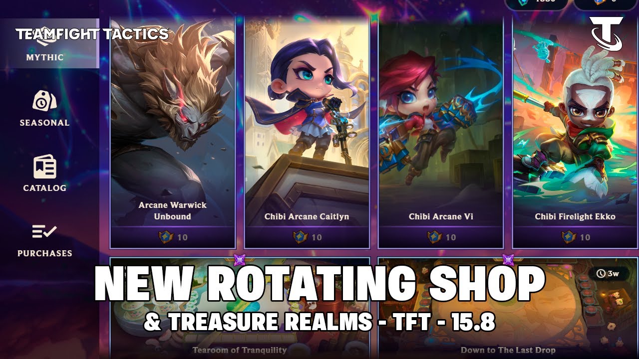 NEXT ROTATING SHOP & TREASURE REALMS | TFT 15.8