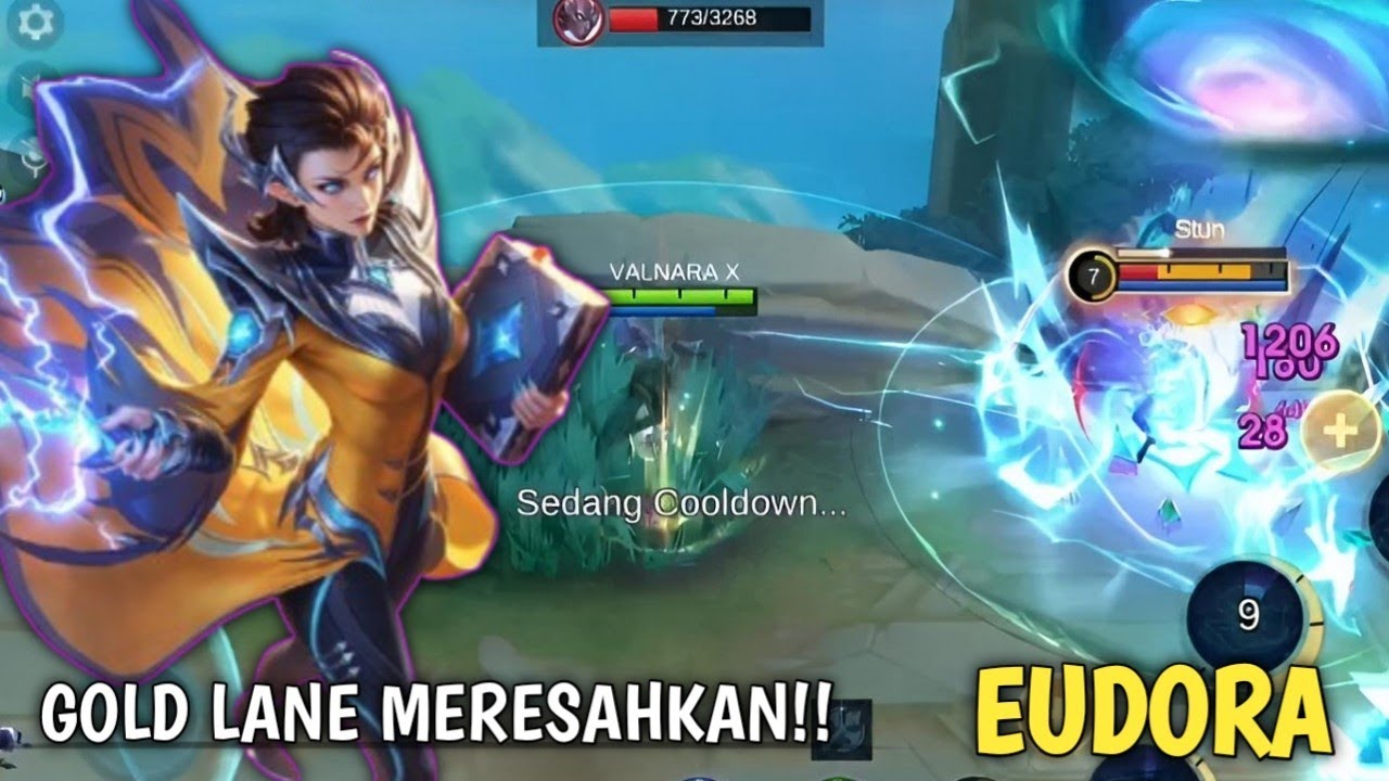 EUDORA GOLD LANE MERESAHKAN LOCK MUSUH 1 PER 1 SAMPE NANGIS! NONGOL DIKIT BEDA ALAM - MLBB