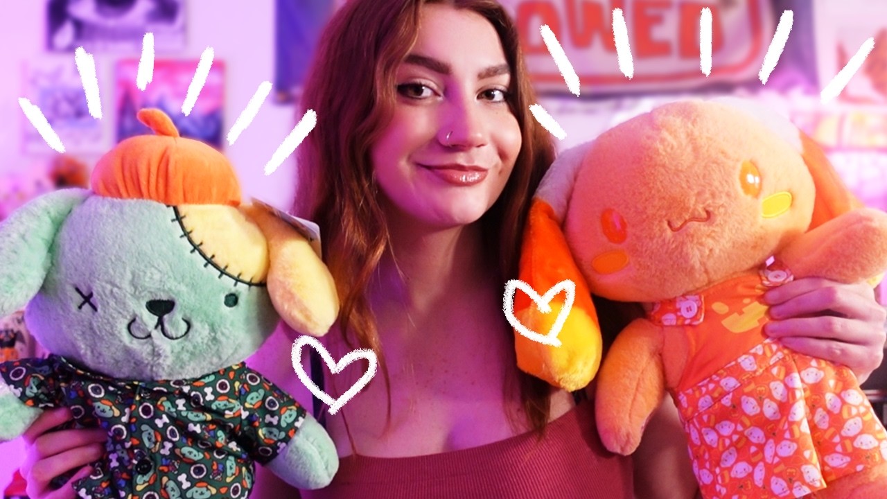 Halloween Sanrio Build-a-Bear Unboxing ♡ Pompompurin & Cinnamoroll w/ Outfits!