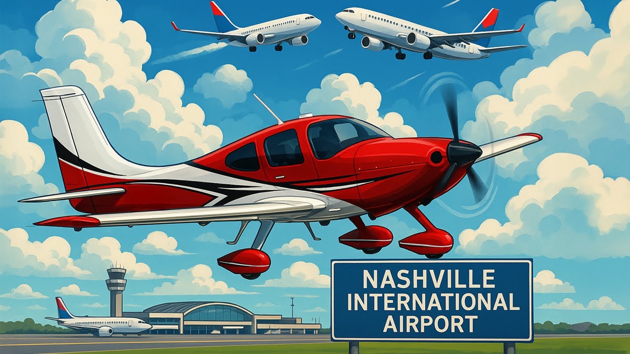Busy Approach into Nashville International | Cirrus SR22 G7