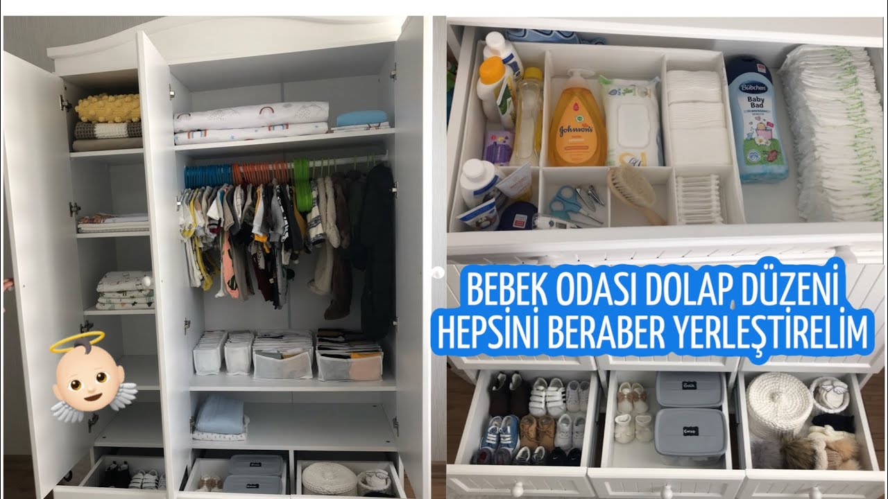 BEBEK ODASI DOLAPLARINI DÜZENLEDİK ✔️| TÜM KIYAFET VE EŞYALAR YERİNİ BULDU 👼🏻| AŞIRI DÜZEN İÇERİR