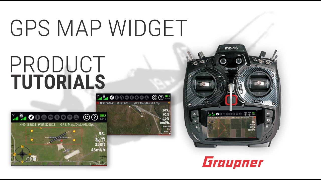 GPS Map Widget for Graupner mz-16 and mz-32 RC radio system
