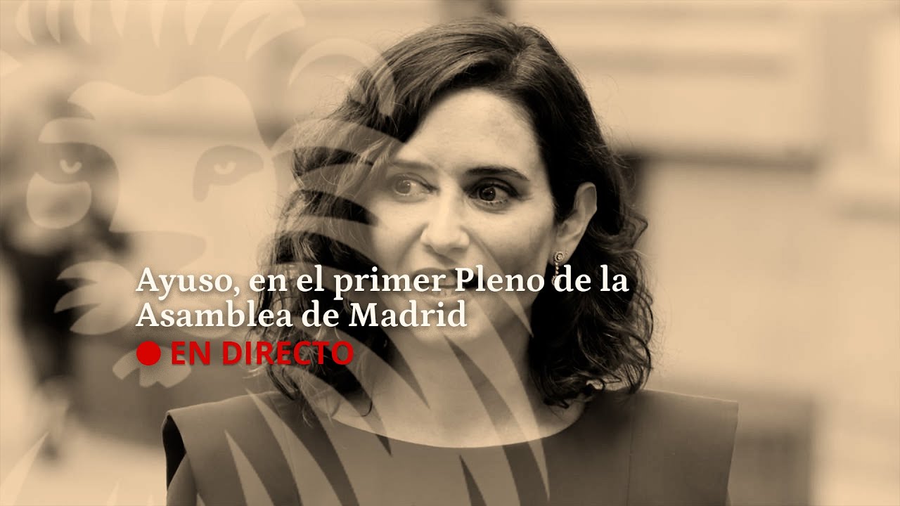 Directo | Ayuso en el primer pleno de la Asamblea de Madrid sin Mónica García