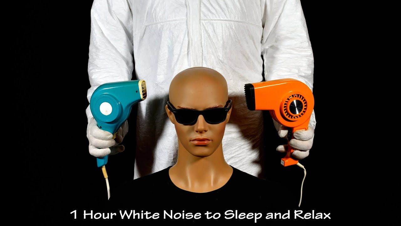 Two Hair Dryers Sound 28 | ASMR | 1 Hour Technological Lullaby to Sleep and Relax