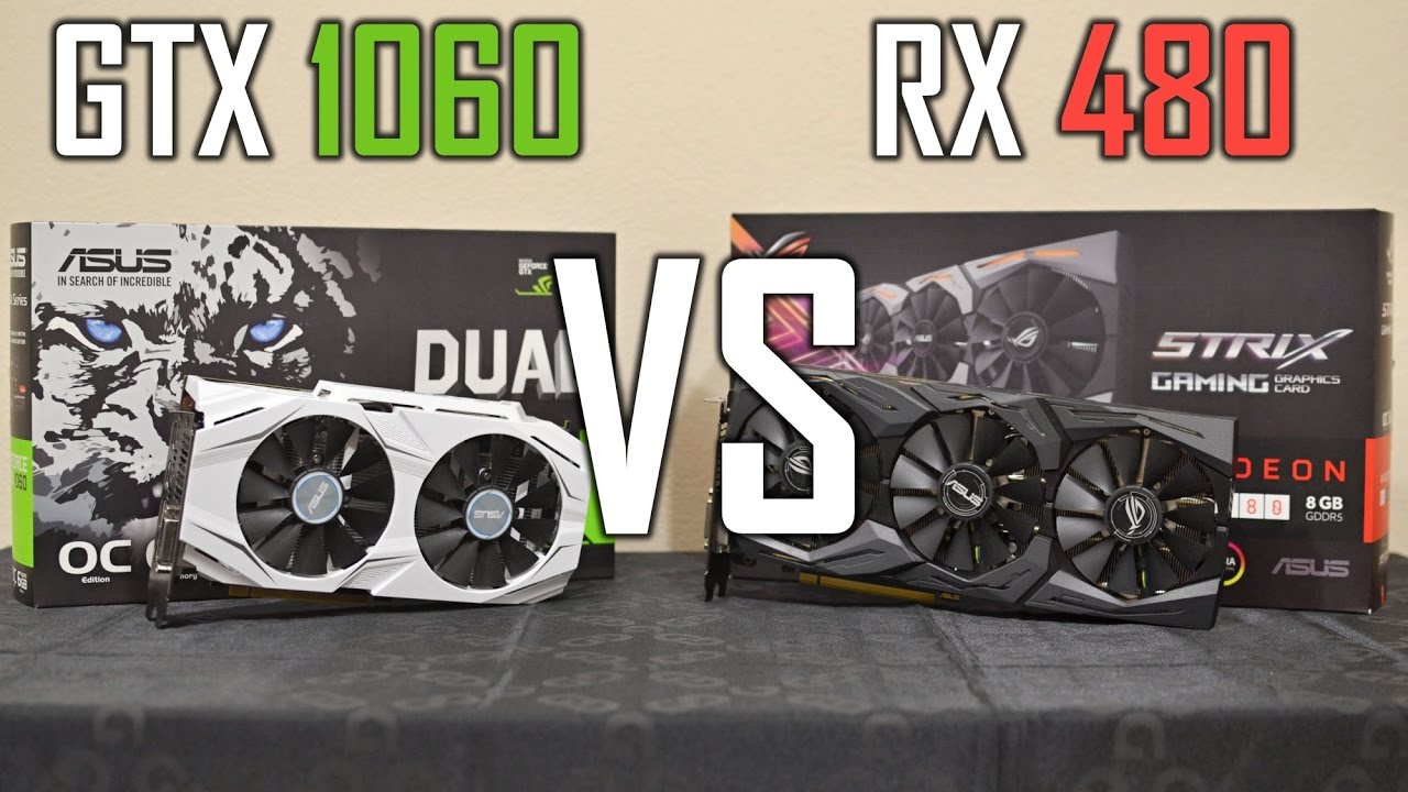 ASUS  Strix RX 480 vs GTX 1060 Dual (benchmarks + GTA V, 1080p) [EN]