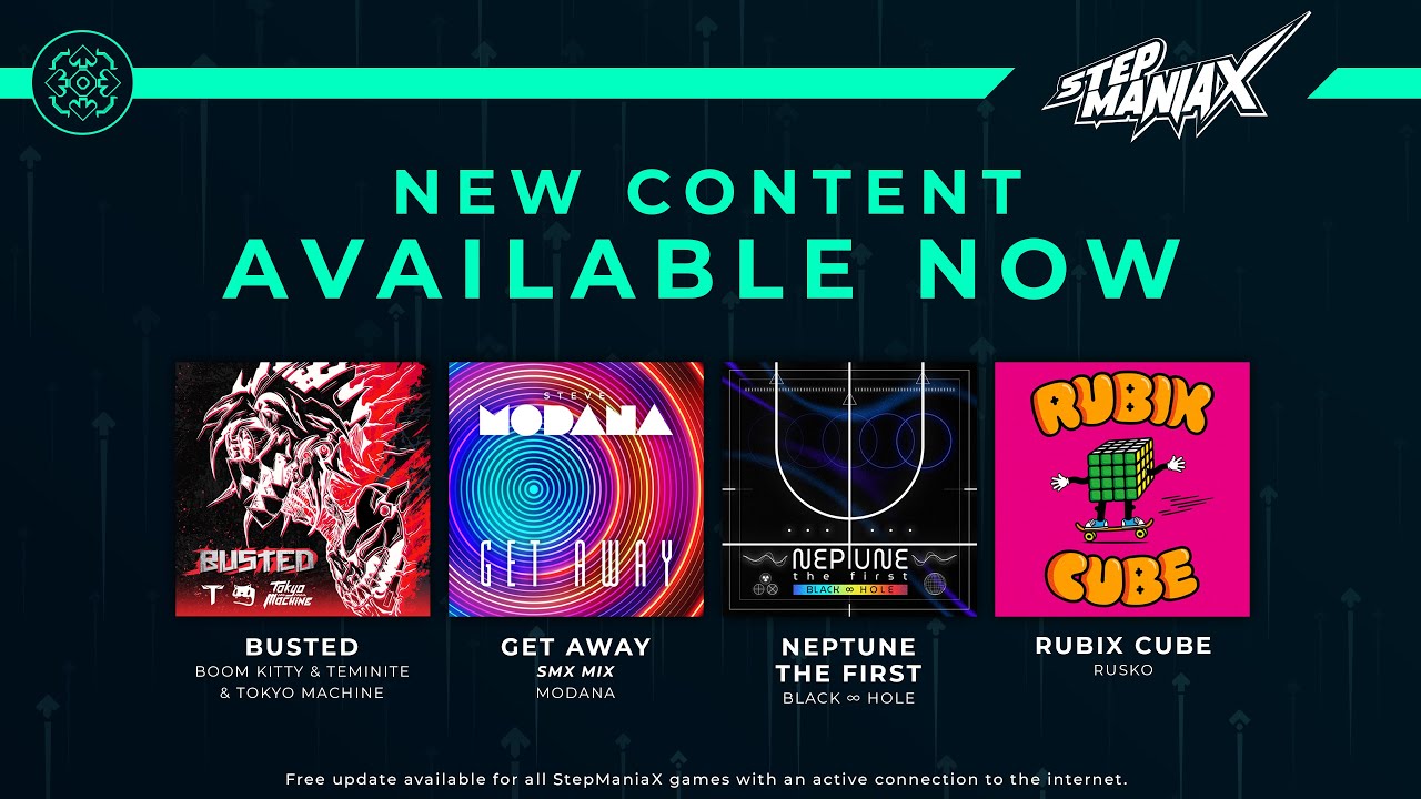 StepManiaX Content Update #72 - 4 New Songs!